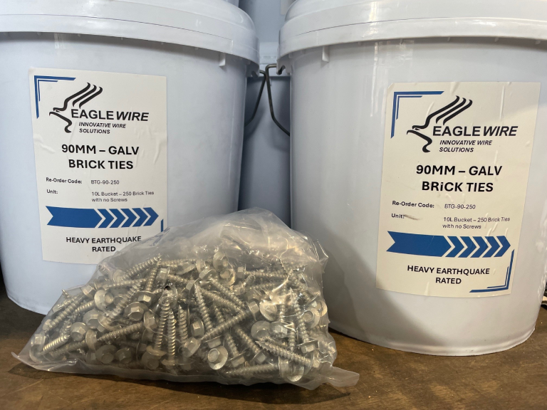 Galvanised Brick Ties Buckets 90mm