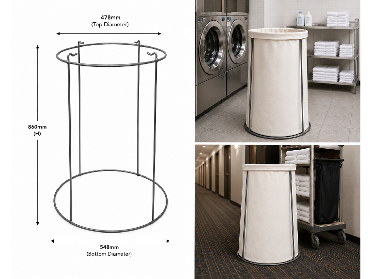 Laundry Basket Holder - wire frame